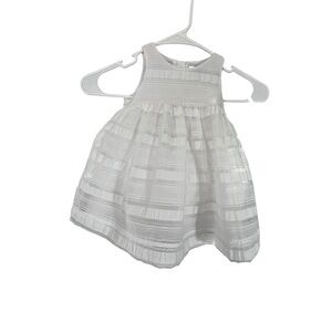 Baby GAP Sweet White striped sundress Easter dress with Tulle Lining NWT